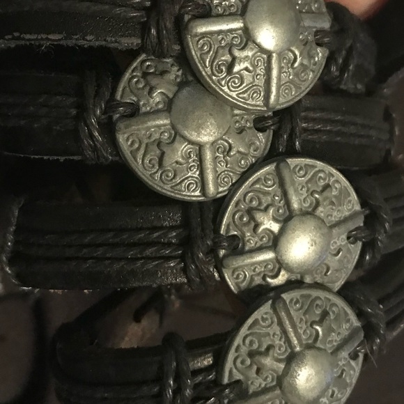 Viking Warrior Spartan Shield Unisex Handmade Vintage Adjustable Bracelet - Picture 6 of 8